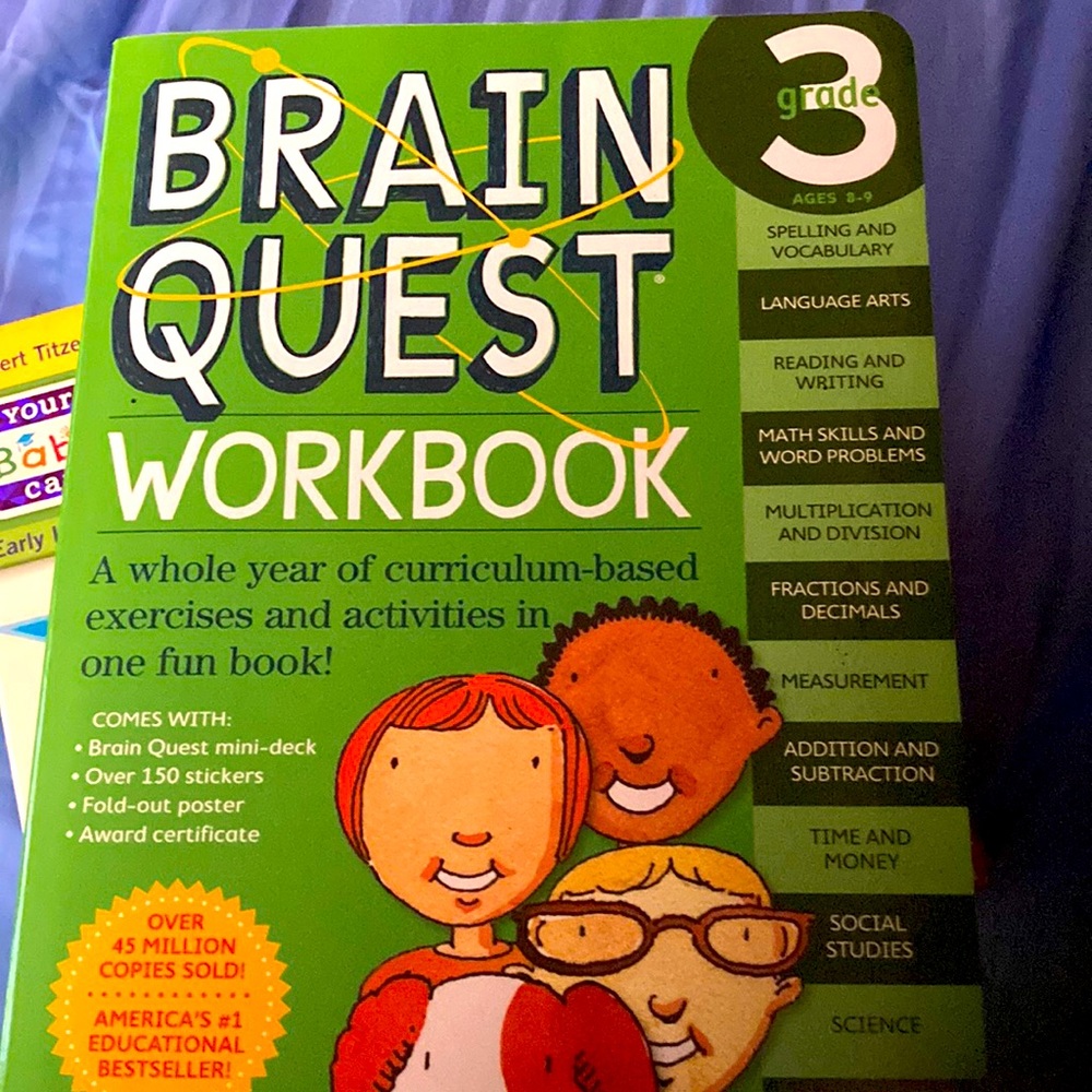 BNWT 3rd Grade Brain Quest Workbook